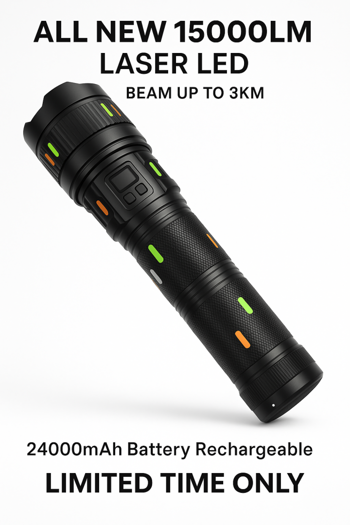 Ultimate Torch 15,000 Lumen Laser LED Beam Up to 3KM - Image 5