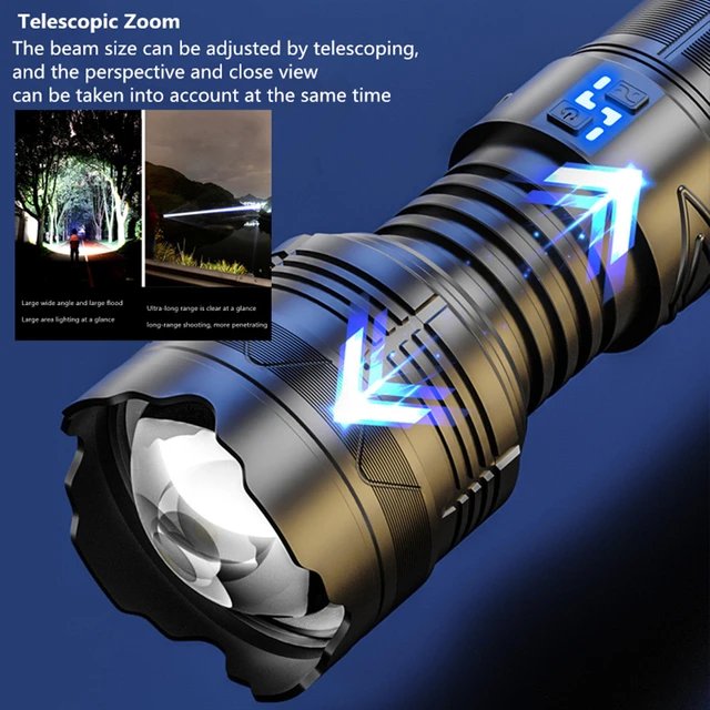 10 000 Lumens Laser LED Torch – Unmatched Power, Precision, and Performance - Image 4