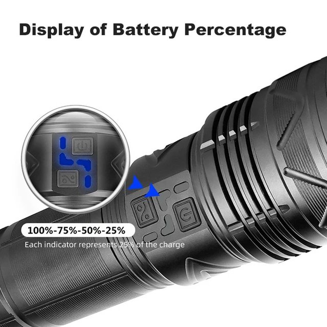 10 000 Lumens Laser LED Torch – Unmatched Power, Precision, and Performance - Image 7