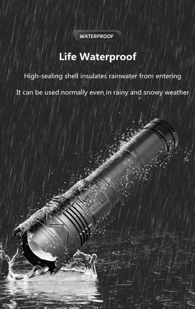 10 000 Lumens Laser LED Torch – Unmatched Power, Precision, and Performance - Image 6