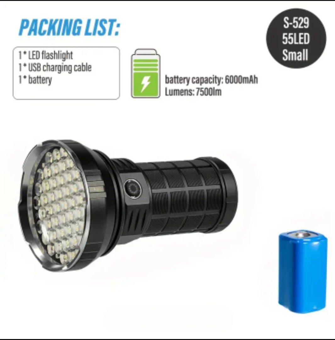 7500lm Ultimate Torch 55Led
