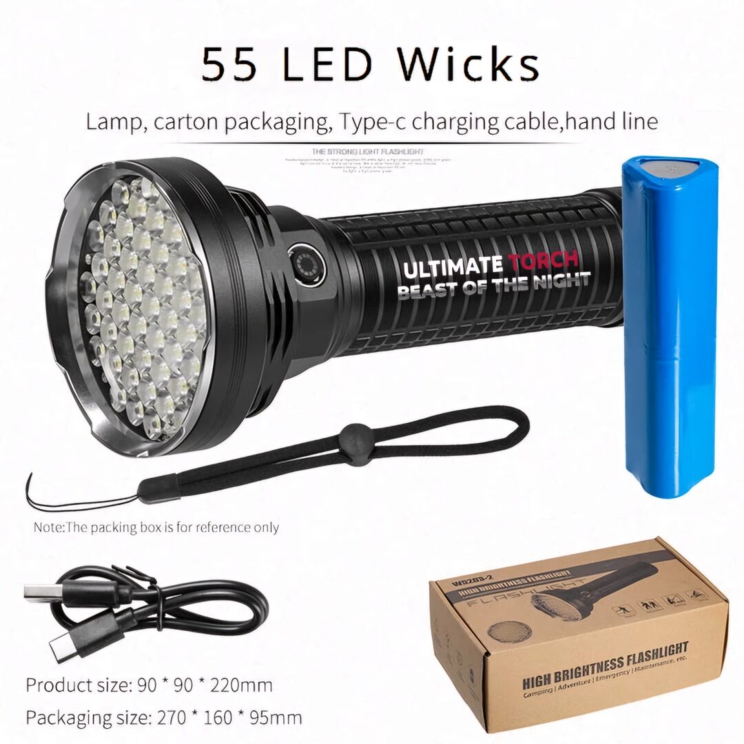 8000lm 55 Led Ultimate Torch