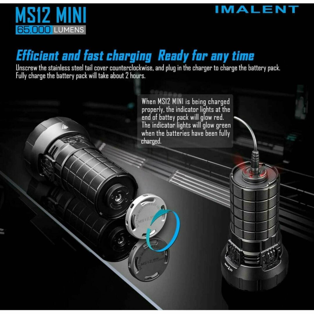 Imalent MS12 Mini, 65000 Lumen, 1036m Throw - Image 6