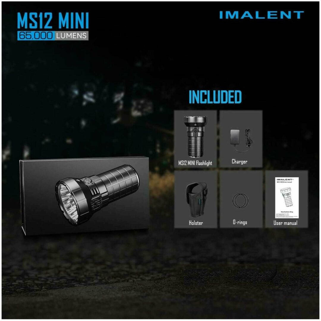 Imalent MS12 Mini, 65000 Lumen, 1036m Throw - Image 3
