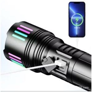 15 000lm Long Laser Led Zoom Flashlight for Bright Illumination - Image 3