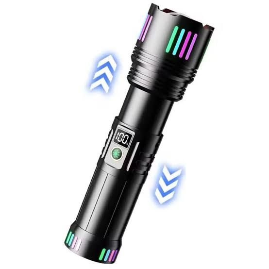 15 000lm Long Laser Led Zoom Flashlight for Bright Illumination - Image 4