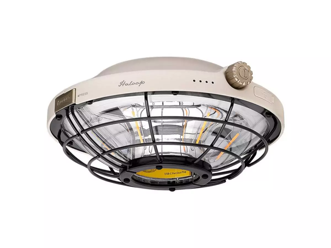 Olight Haloop Rechargeable LED Camping Light – 600 Lumens – Includes 4 x 18500