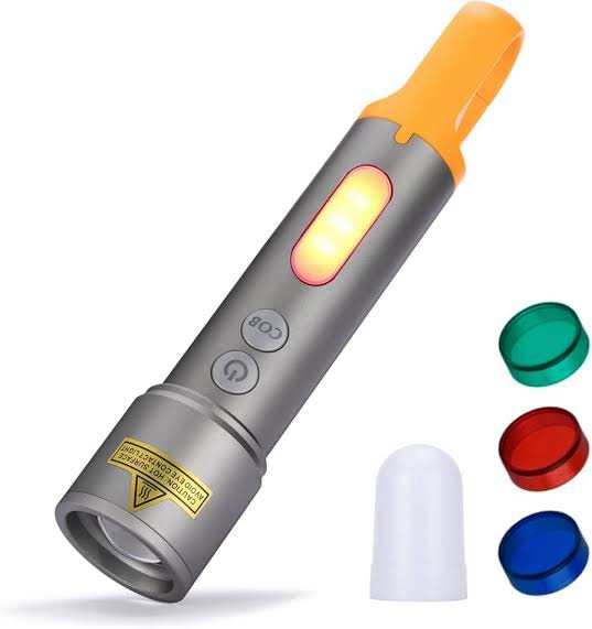 4000lm Multi-Color Laser LED Flashlight – Compact Power with Versatile Lighting - Image 2