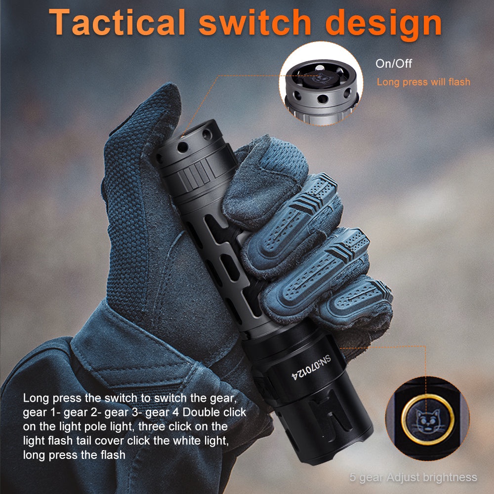 Ultimate Beast 4500lm EDC – Tactical Flashlight | Type-C Rechargeable Power - Image 5