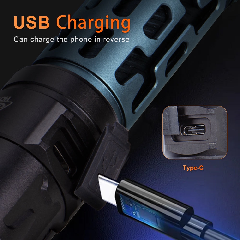 Ultimate Beast 4500lm EDC – Tactical Flashlight | Type-C Rechargeable Power - Image 4