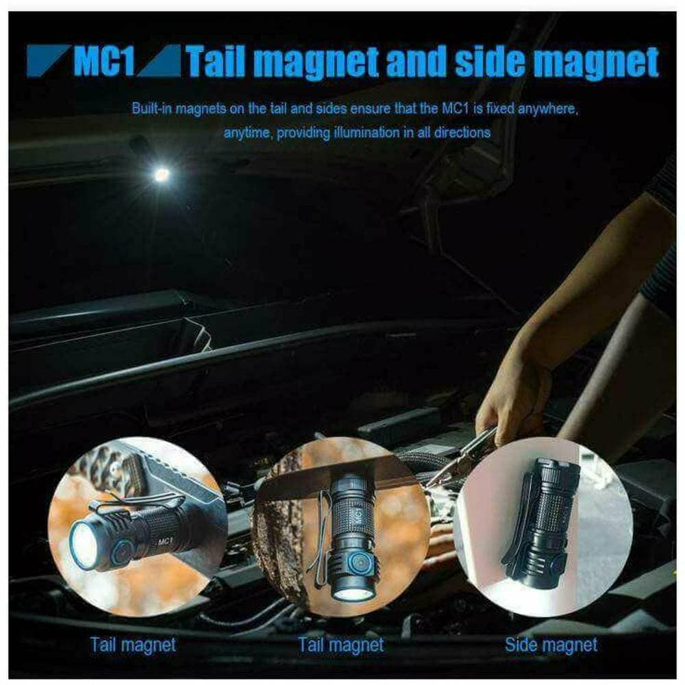 TrustFire MC1 1000 Lumen, 129m Throw Rechargeable EDC Flashlight - Image 10