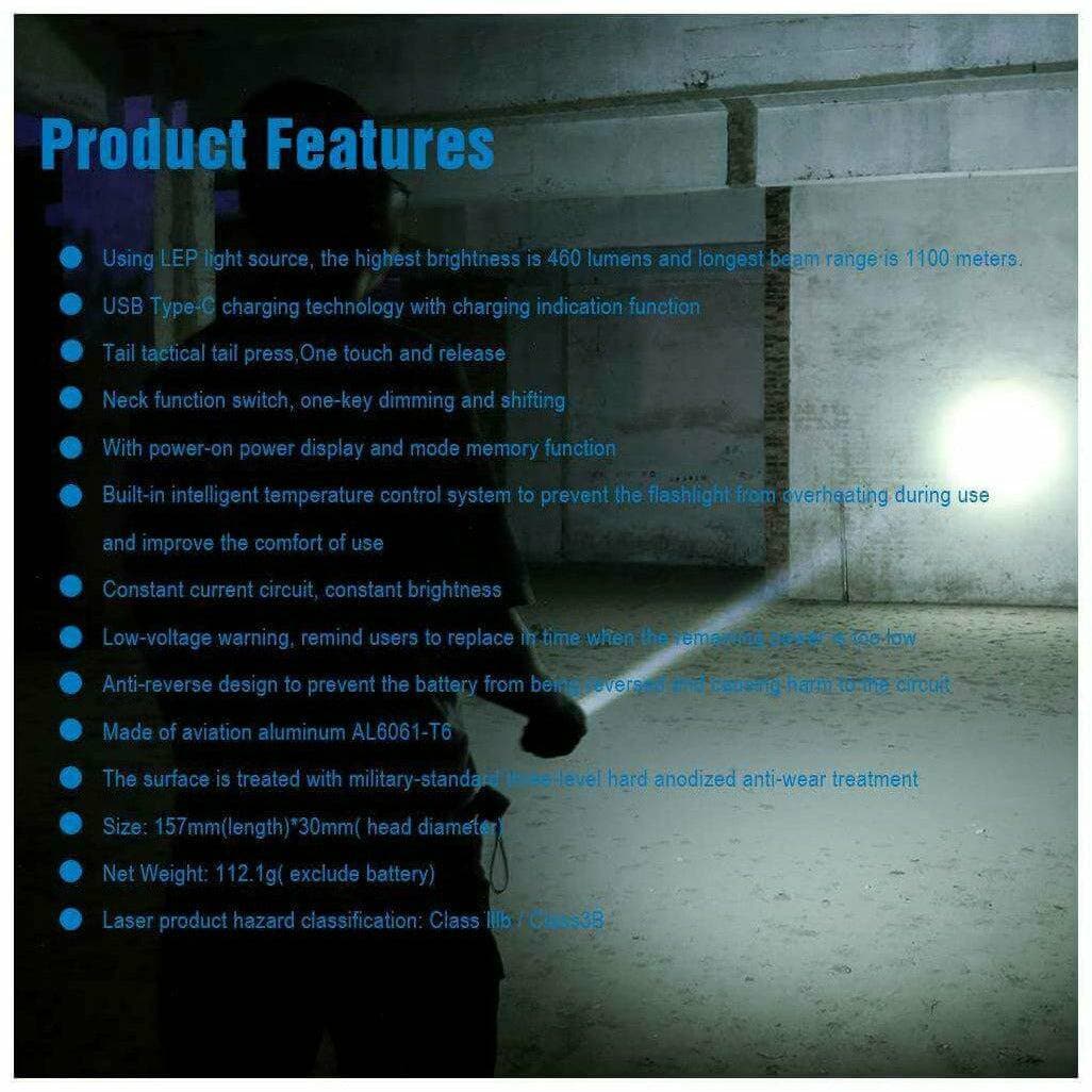 TrustFire T30R LEP, 460Lumen, 1100m Throw - Image 9